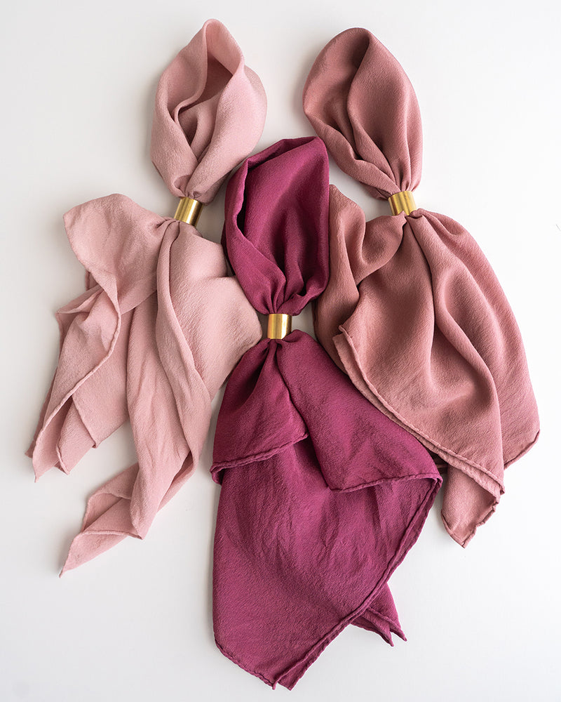 'The Scout' Washable Silk Scarf in Rhubarb