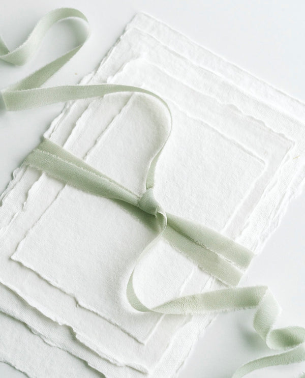 Silk Ribbon Trim in Sage