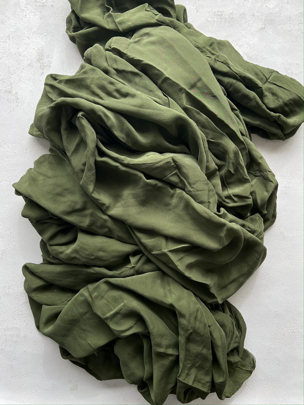 Olive Silk Semi-Sheer Styling Textile 530