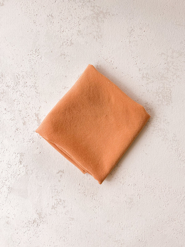'The Hankie' Washable Silk Scarf in Apricot