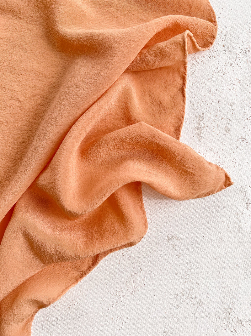 Apricot Silk Scarf 'The Classic' 521