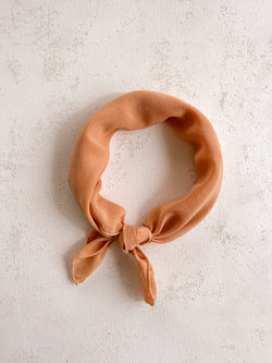 'The Scout' Washable Silk Scarf in Apricot