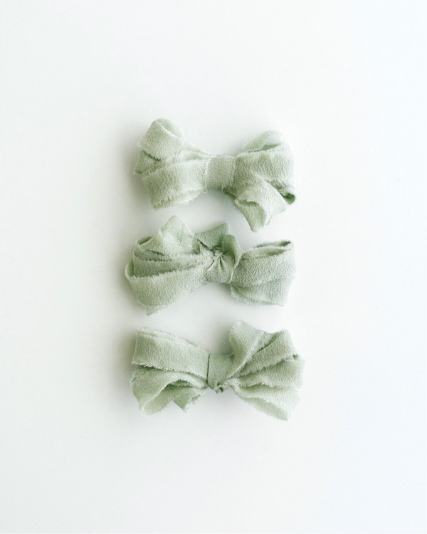Silk Ribbon Trim in Sage