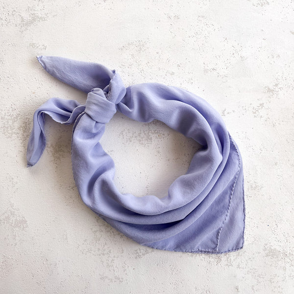 The Classic' Washable Silk Scarf in Periwinkle – Tono + co
