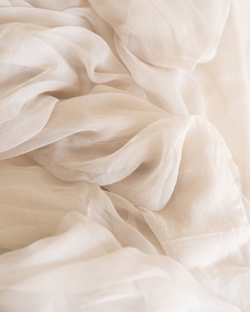 Silk Gossamer Textile in Bone – Tono + co