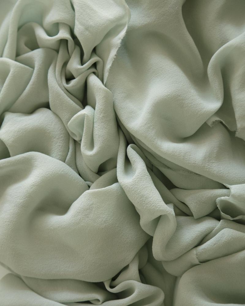 White Silk Fabric by the Yard - Washable
