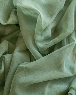 Silk Gossamer Textile in Fern