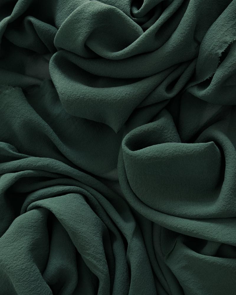 Silk Classic Textile in Moss
