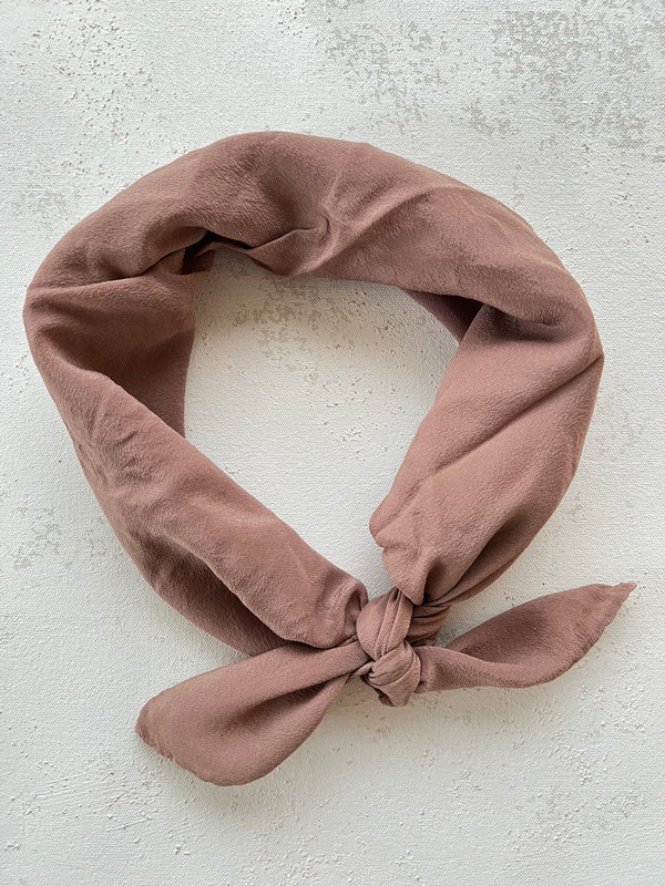 Medium Grey-Pink Silk Scarf 'The Scout' 462