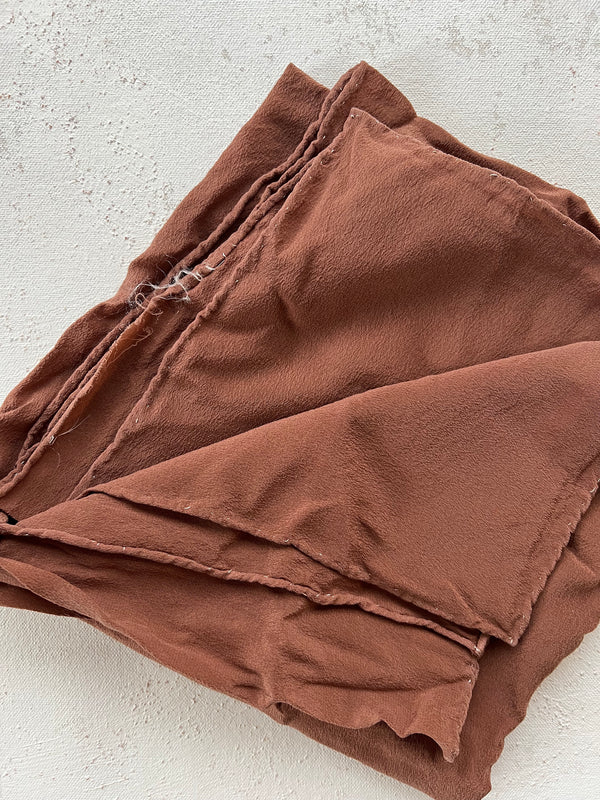 Medium Red-Brown Silk Scarf 'The Classic' 465