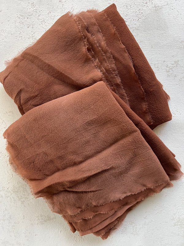 Red Brown Silk Classic Styling Textile 480