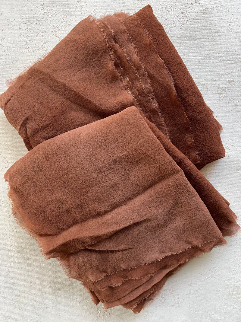 Red Brown Silk Classic Styling Textile 480