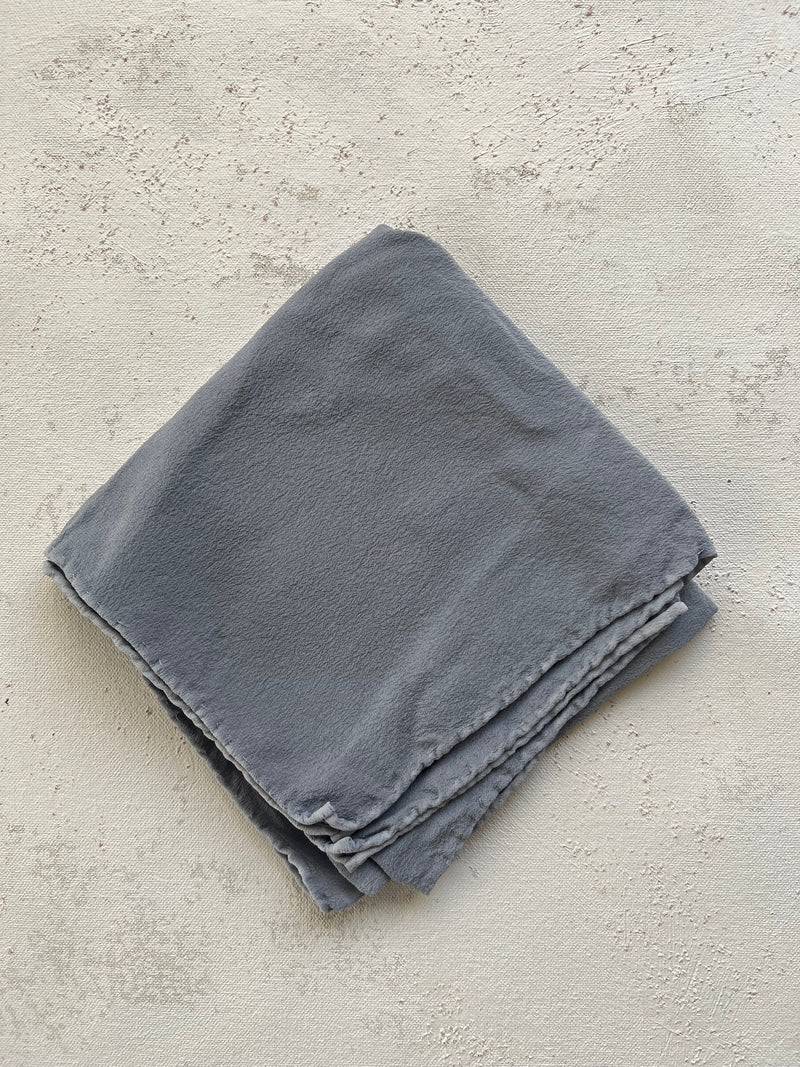 Medium Muted Blue Silk Scarf 'The Scout' 489