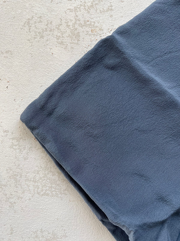 Medium-Dark Muted Blue Silk Scarf 'The Classic' 490