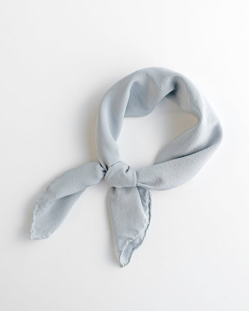 'The Scout' Washable Silk Scarf in Cloud