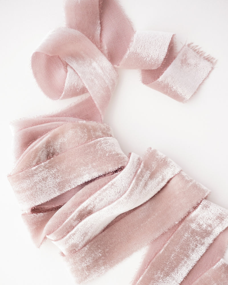 Silk Velvet Ribbon in Dusk – Tono + co