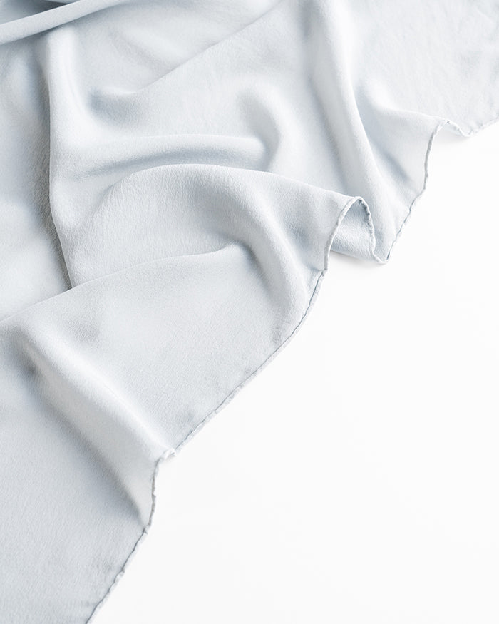 'The Classic' Washable Silk Scarf in Cloud