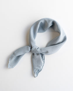 'The Scout' Washable Silk Scarf in Sky