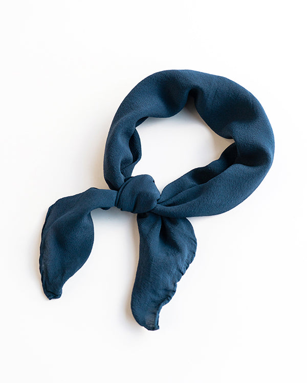 'The Scout' Washable Silk Scarf in Storm