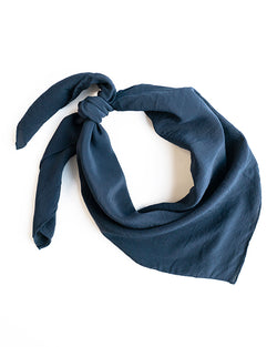 'The Classic' Washable Silk Scarf in Storm