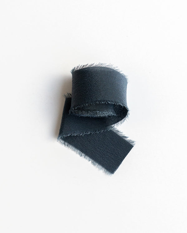 Dark Blue Silk Classic Ribbon 383