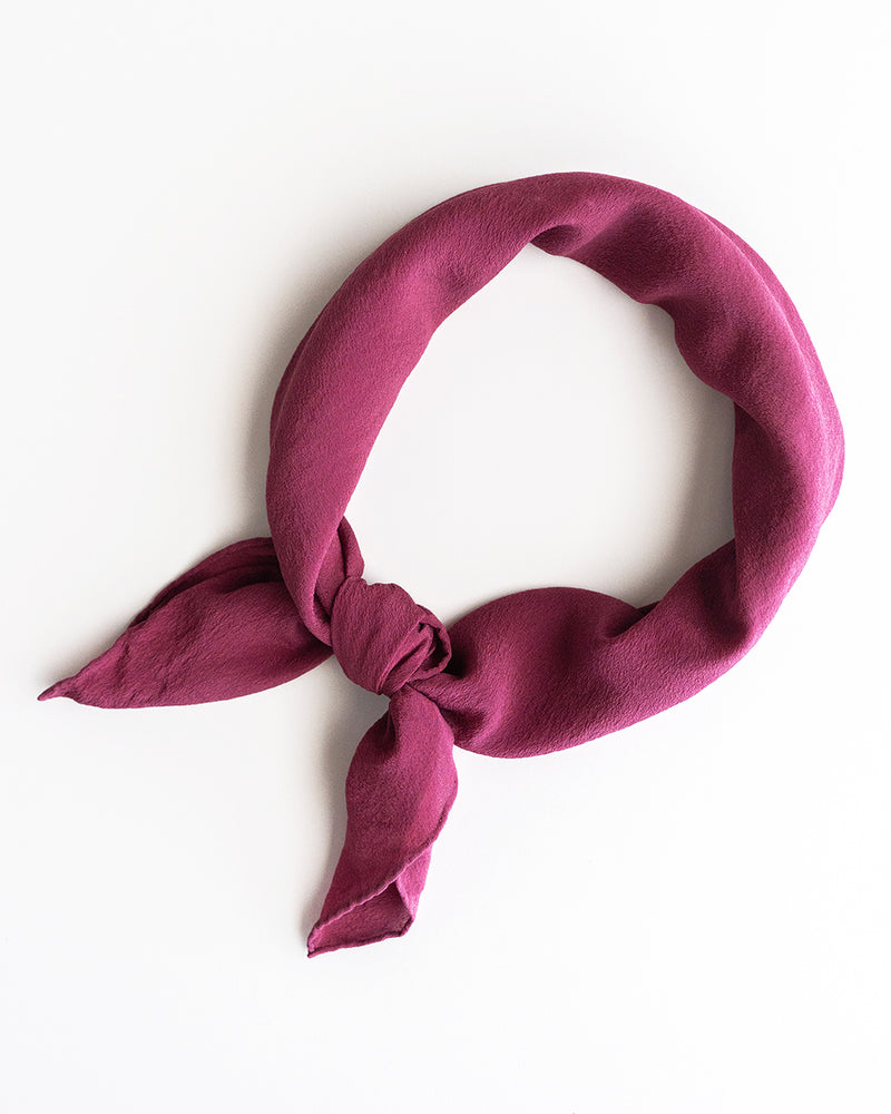 'The Scout' Washable Silk Scarf in Rhubarb