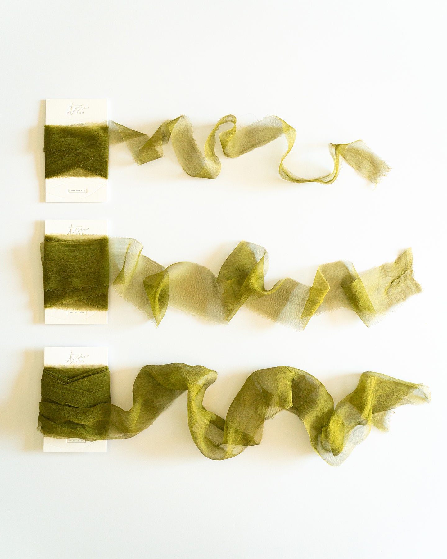 Silk Gossamer Ribbon in Lichen – Tono + co