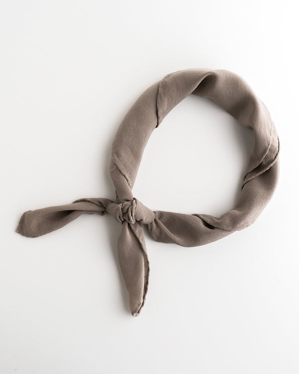 'The Scout' Washable Silk Scarf in Dove