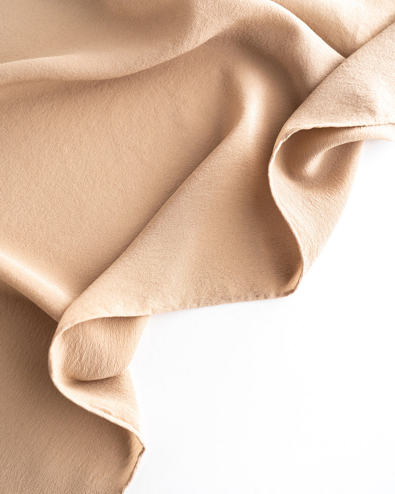 'The Scout' Washable Silk Scarf in Sand