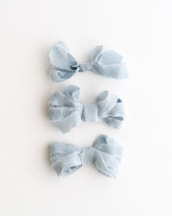 Silk Ribbon Trim in Sky