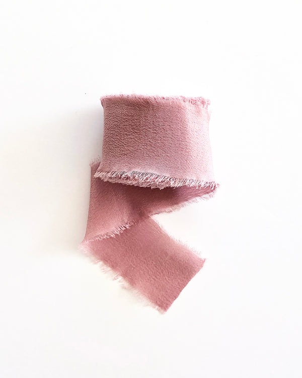 Dusty Pink Silk Classic Ribbon 067