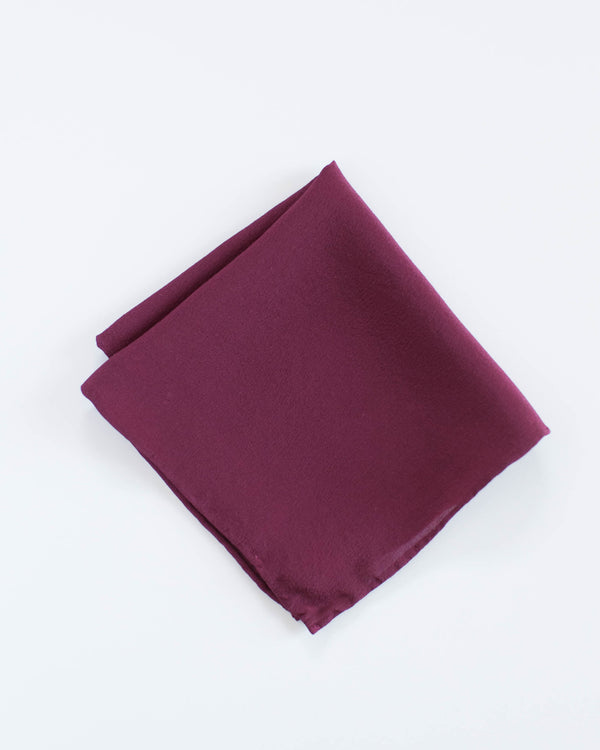 'The Hankie' Washable Silk Scarf in Berry