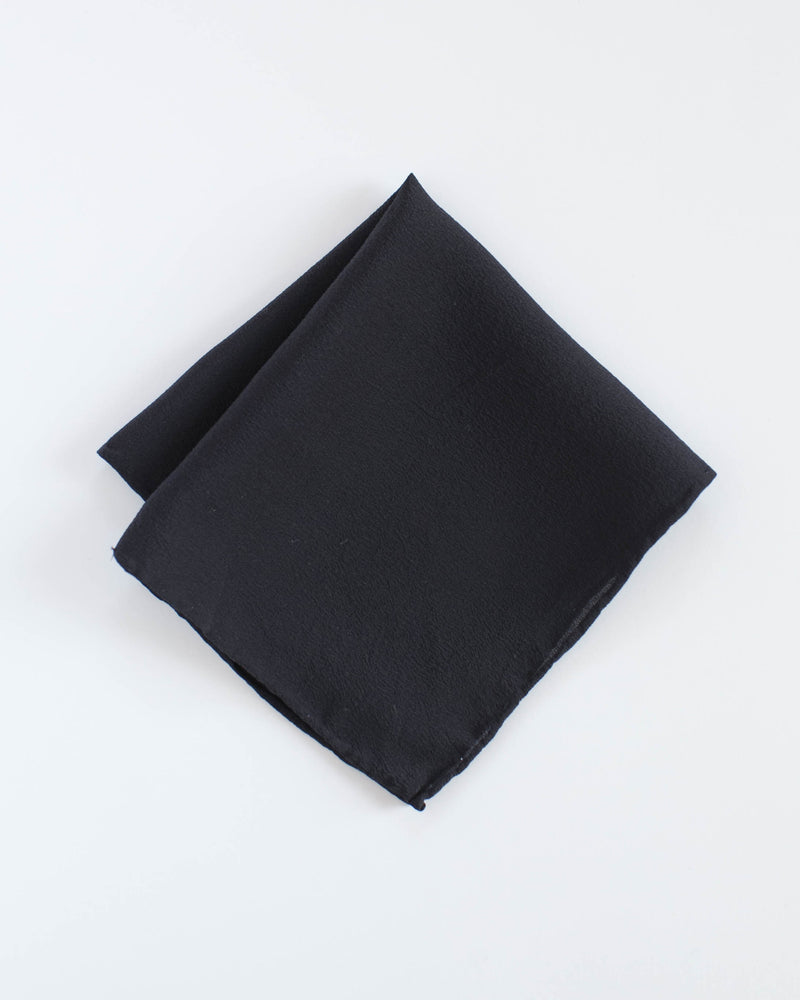 'The Hankie' Washable Silk Scarf in Charcoal