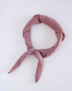 'The Scout' Washable Silk Scarf in Rose