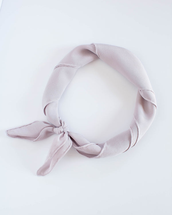 'The Scout' Washable Silk Scarf in Lilac