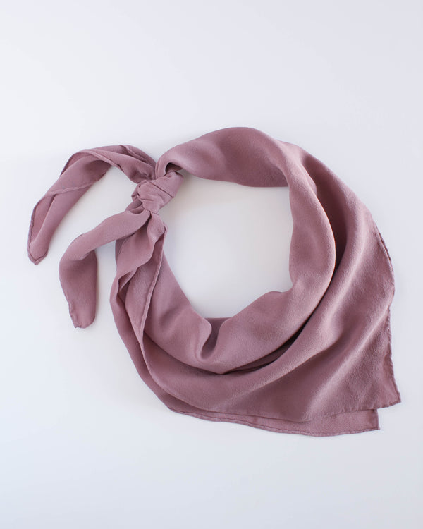 'The Classic' Washable Silk Scarf in Rose
