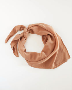 'The Classic' Washable Silk Scarf in Rose Gold