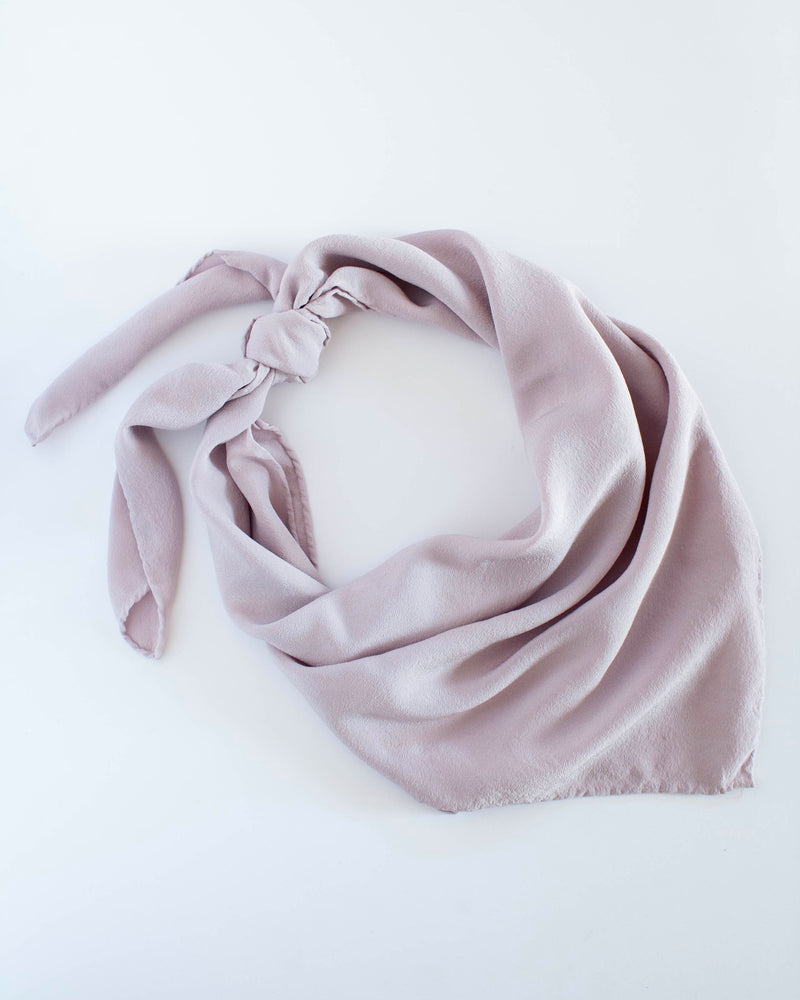 'The Classic' Washable Silk Scarf in Lilac