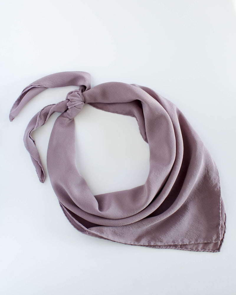 'The Classic' Washable Silk Scarf in Mauve