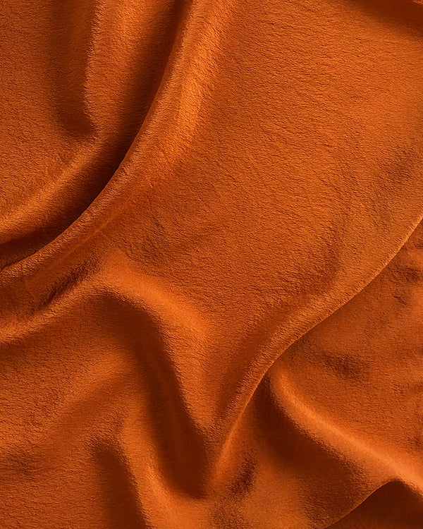 'The Hankie' Washable Silk Scarf in Rust