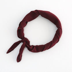 'The Scout' Washable Silk Scarf in Garnet