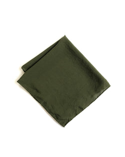 'The Hankie' Washable Silk Scarf in Olive