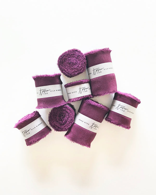 Purple Silk Classic Ribbon 038
