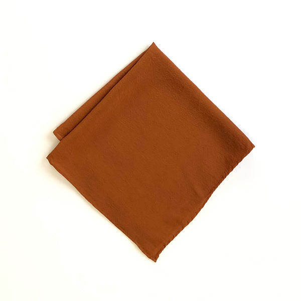 The Hankie' Washable Silk Scarf in Rust – Tono + co