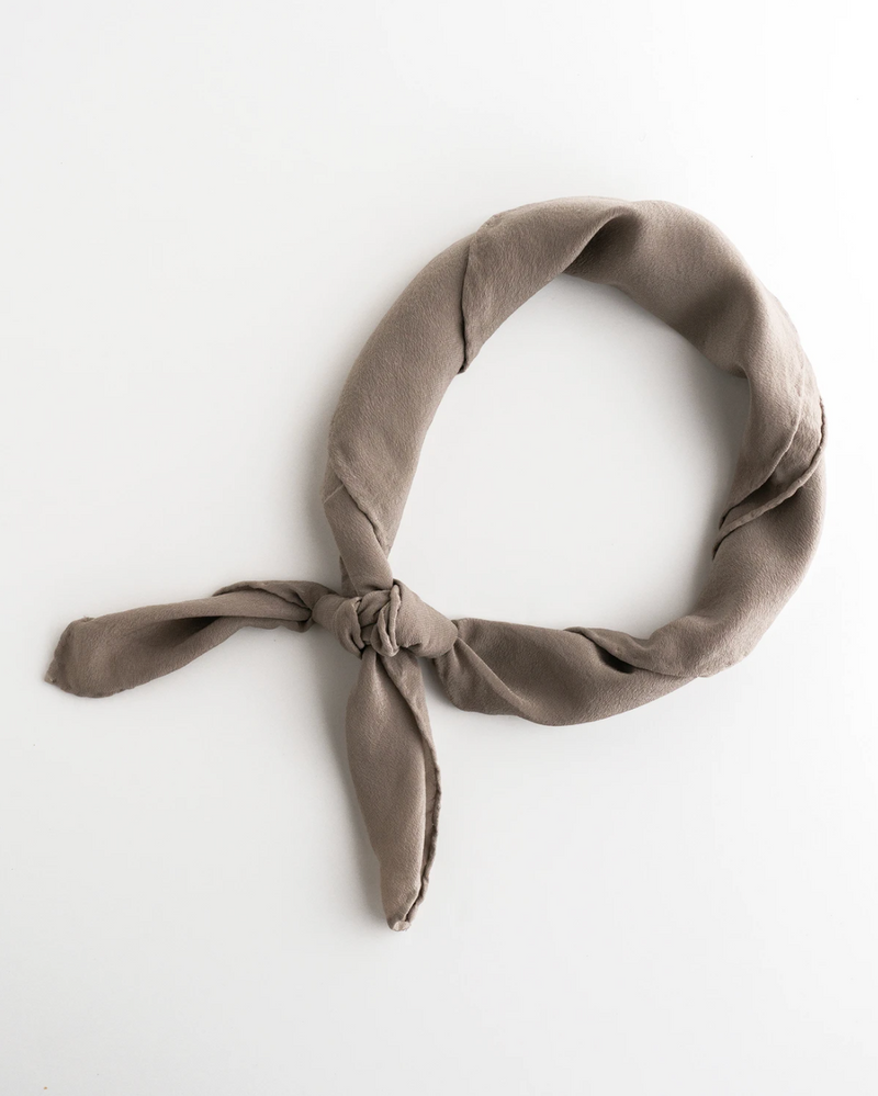Grey Silk Scarf 'The Scout' 281