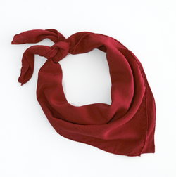 'The Classic' Washable Silk Scarf in Poppy