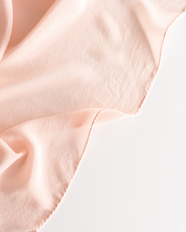 'The Classic' Washable Silk Scarf in Champagne