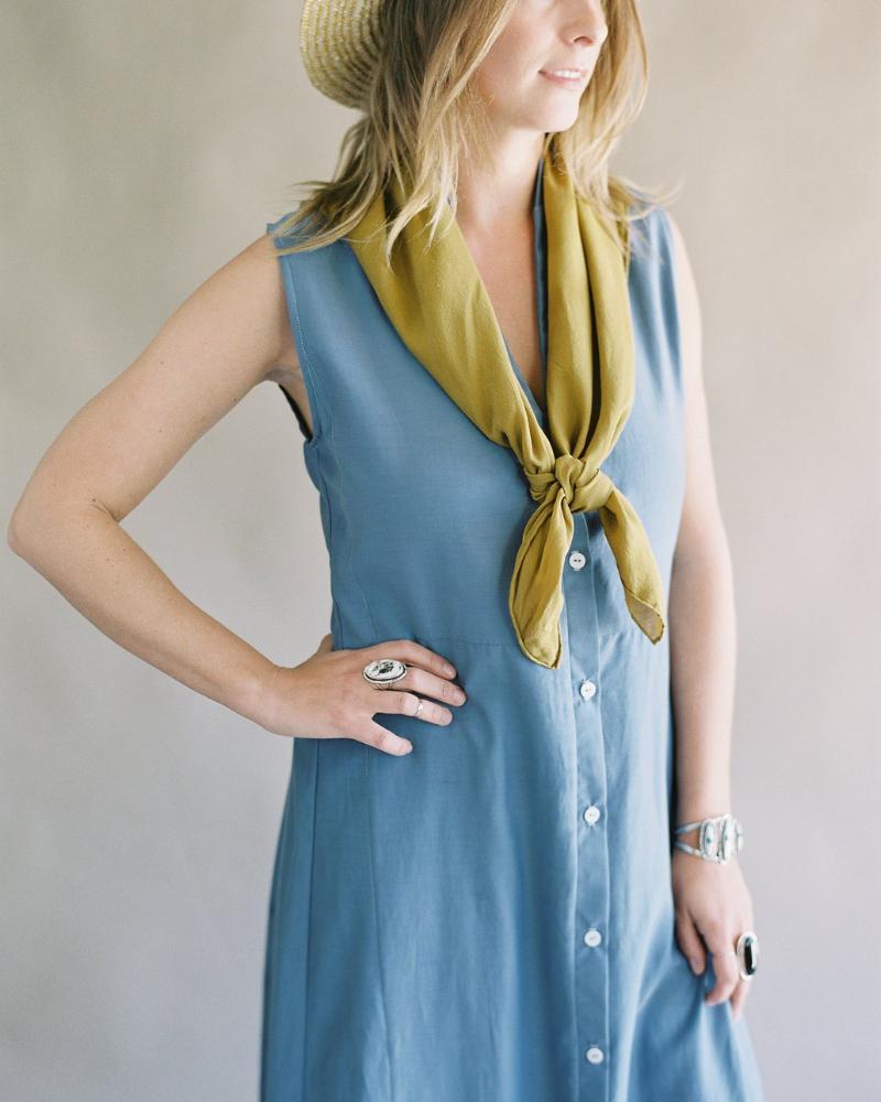 'The Classic' Washable Silk Scarf in Honey