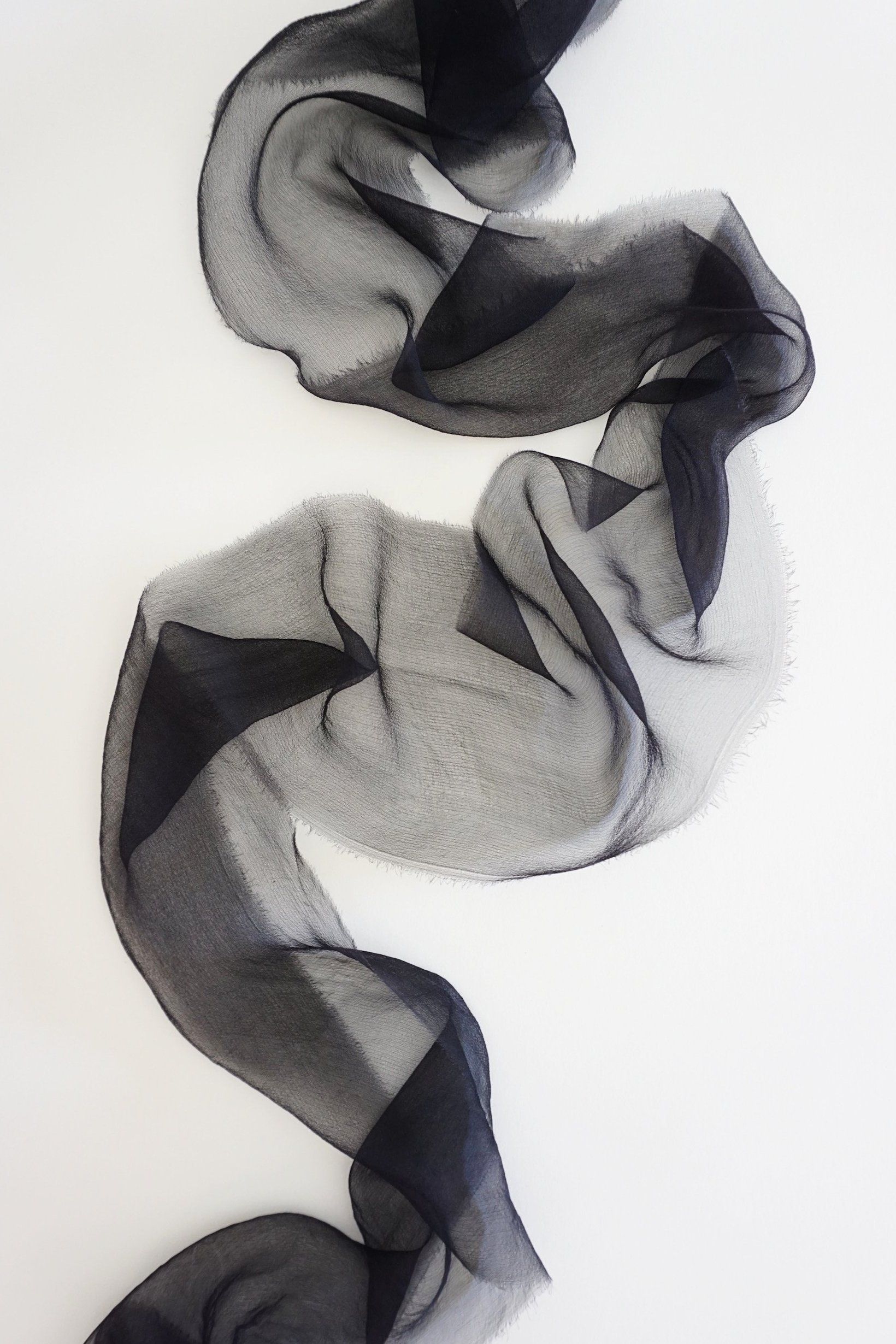 Silk Gossamer Ribbon in Charcoal – Tono + co
