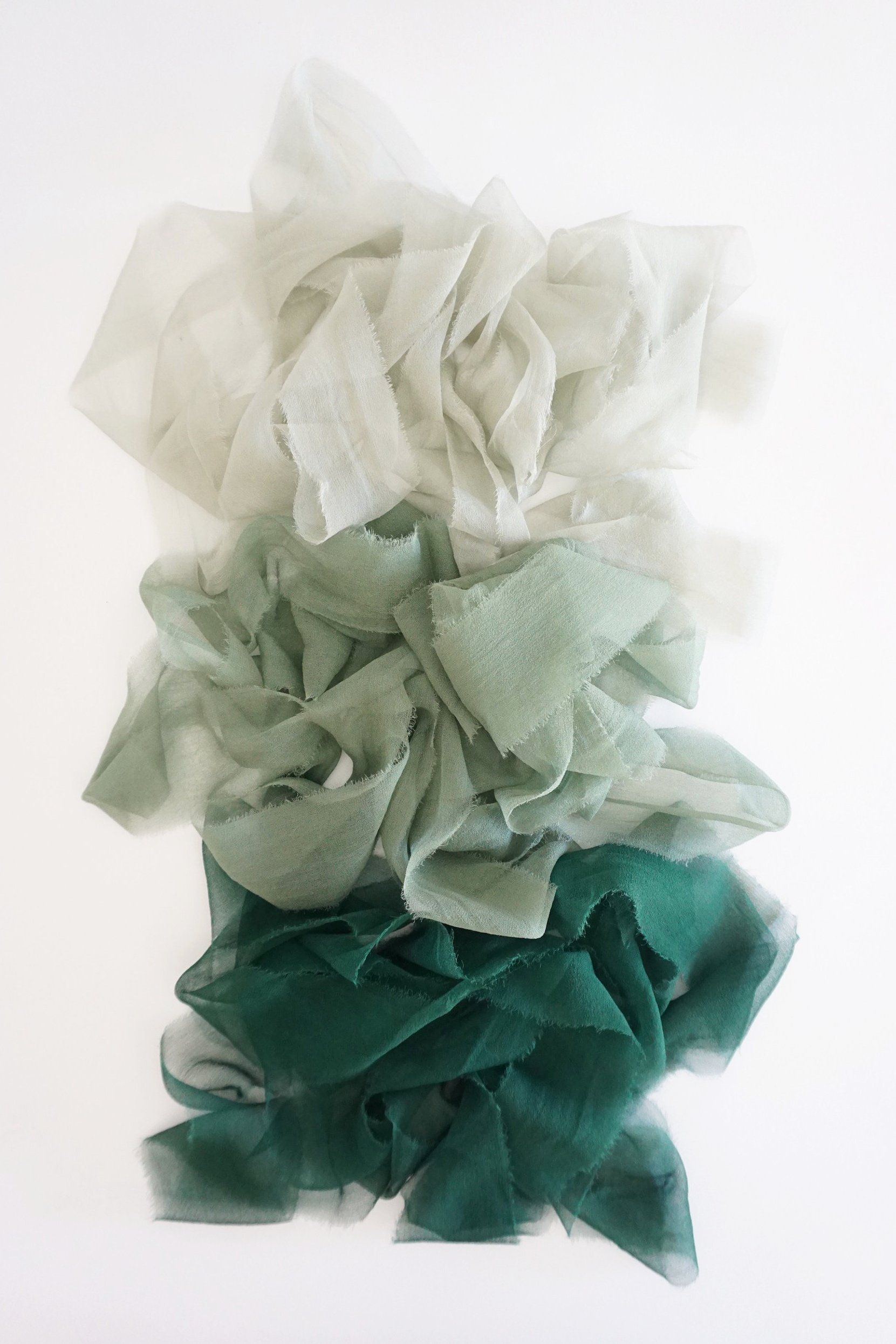 Silk Gossamer Ribbon in Moss – Tono + co